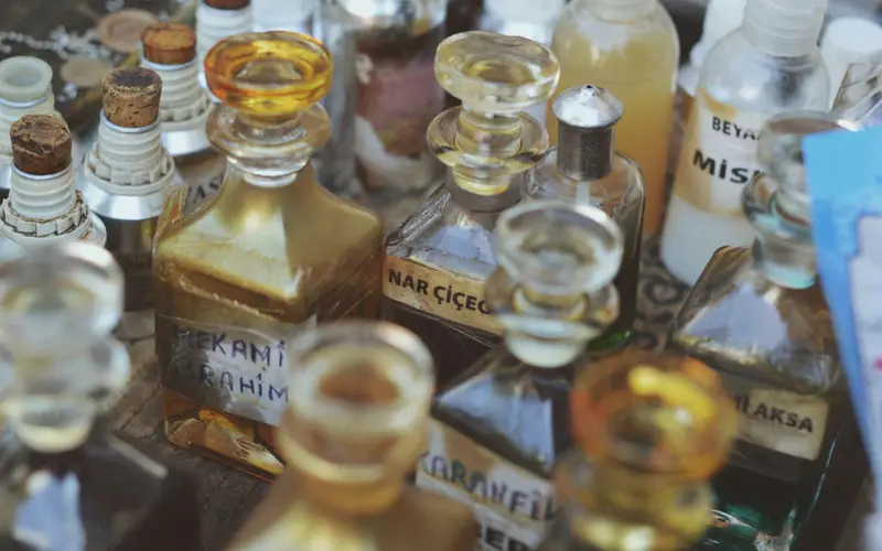 An investor pitch deck for a premium fragrance brand
