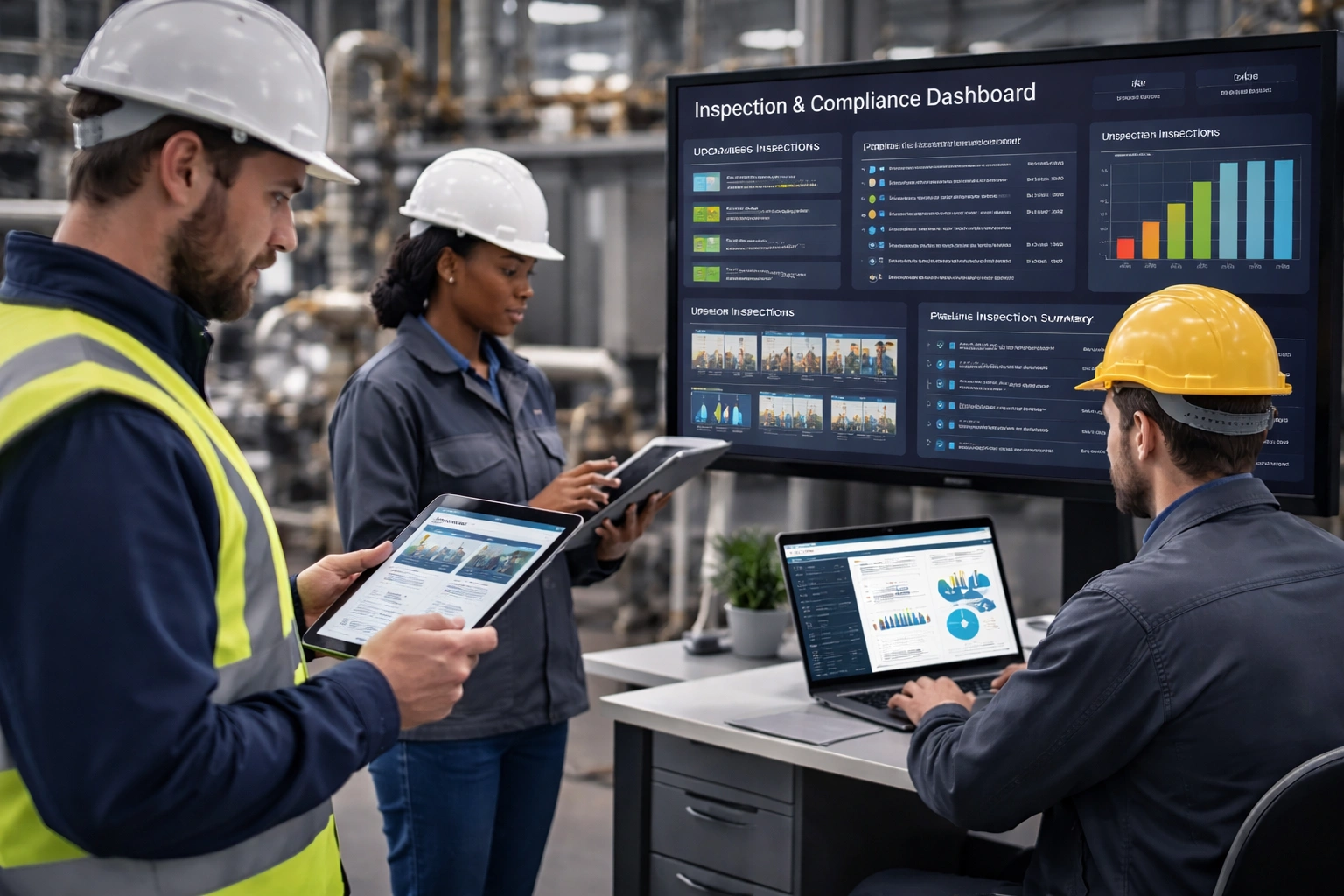 Industrial inspection and compliance management application built on Zoho Creator — Precision Pulse