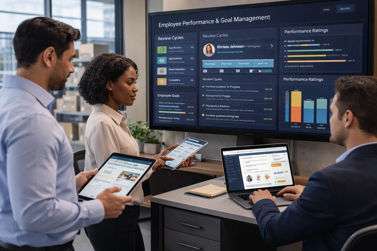 Employee performance and goal management web application built on low code platform — Precision Pulse