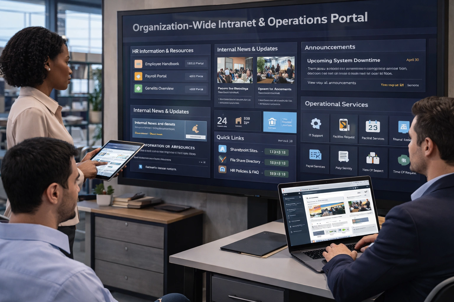 Organisation wide intranet and operations portal built on WordPress for global hospitality company — Precision Pulse